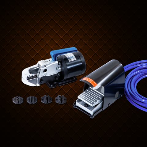 Electrical/Pneumatic desktop lugs crimping machines