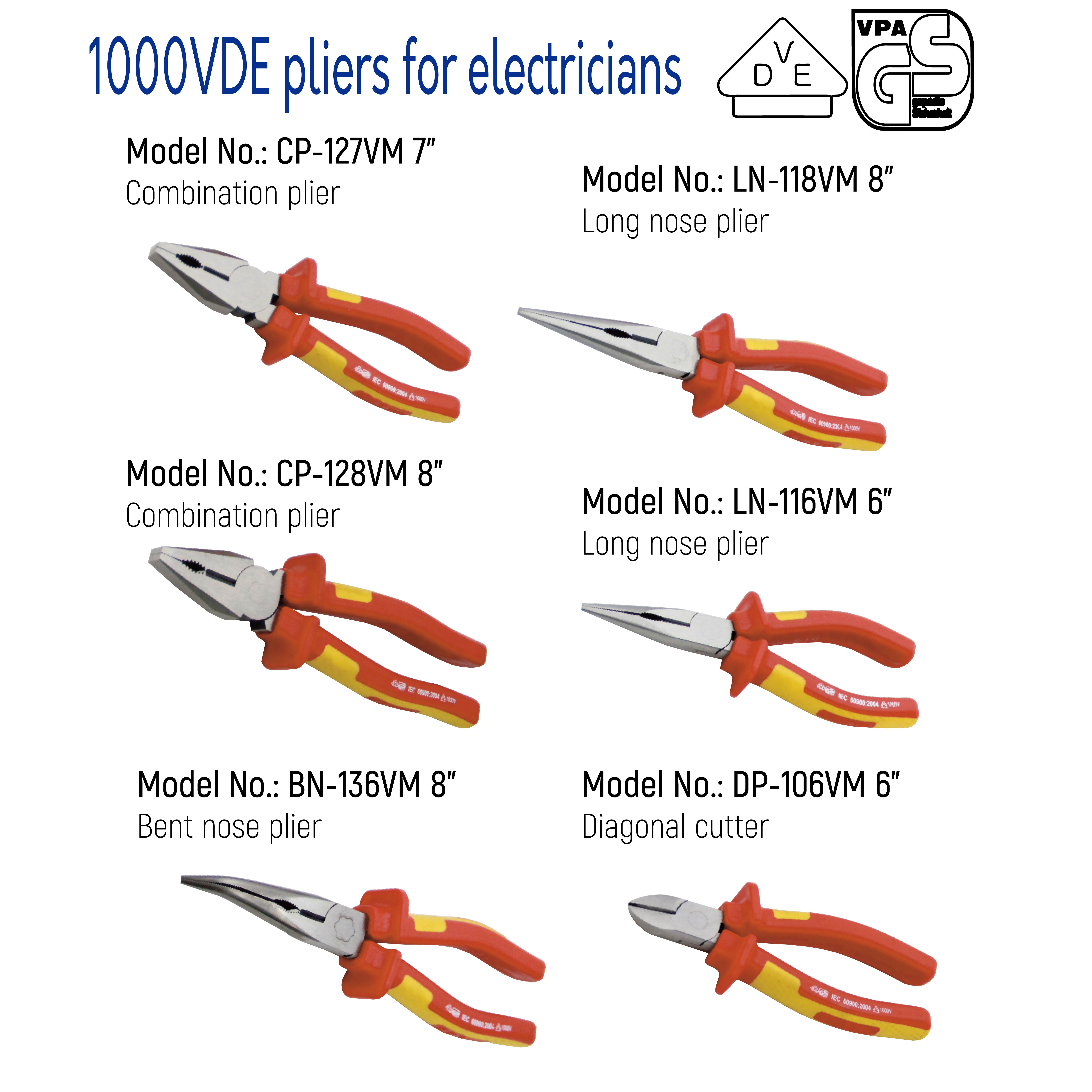 VDE ELECTRICIANS PLIERS