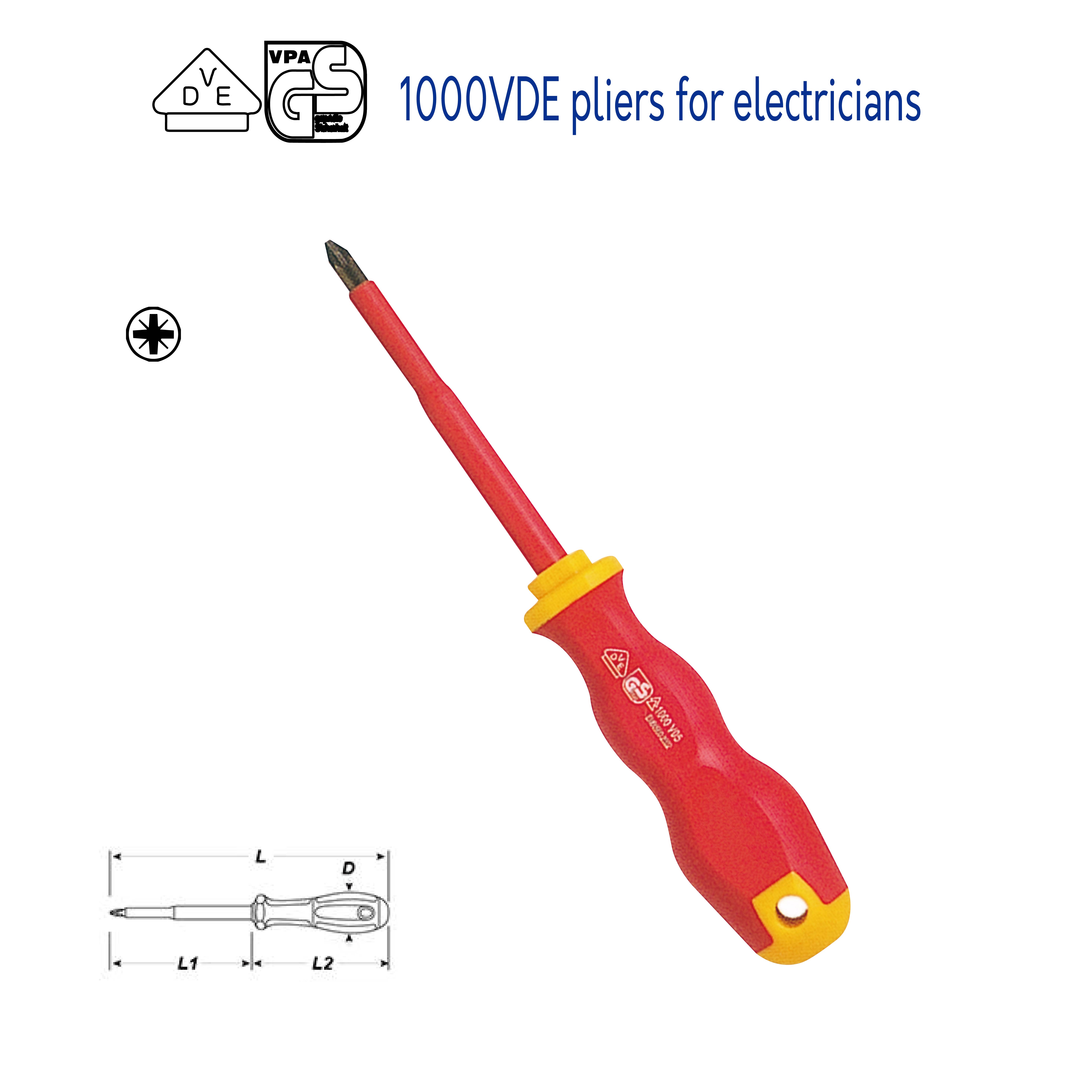 1000V INSULATED VDE SCREWDRIVERS