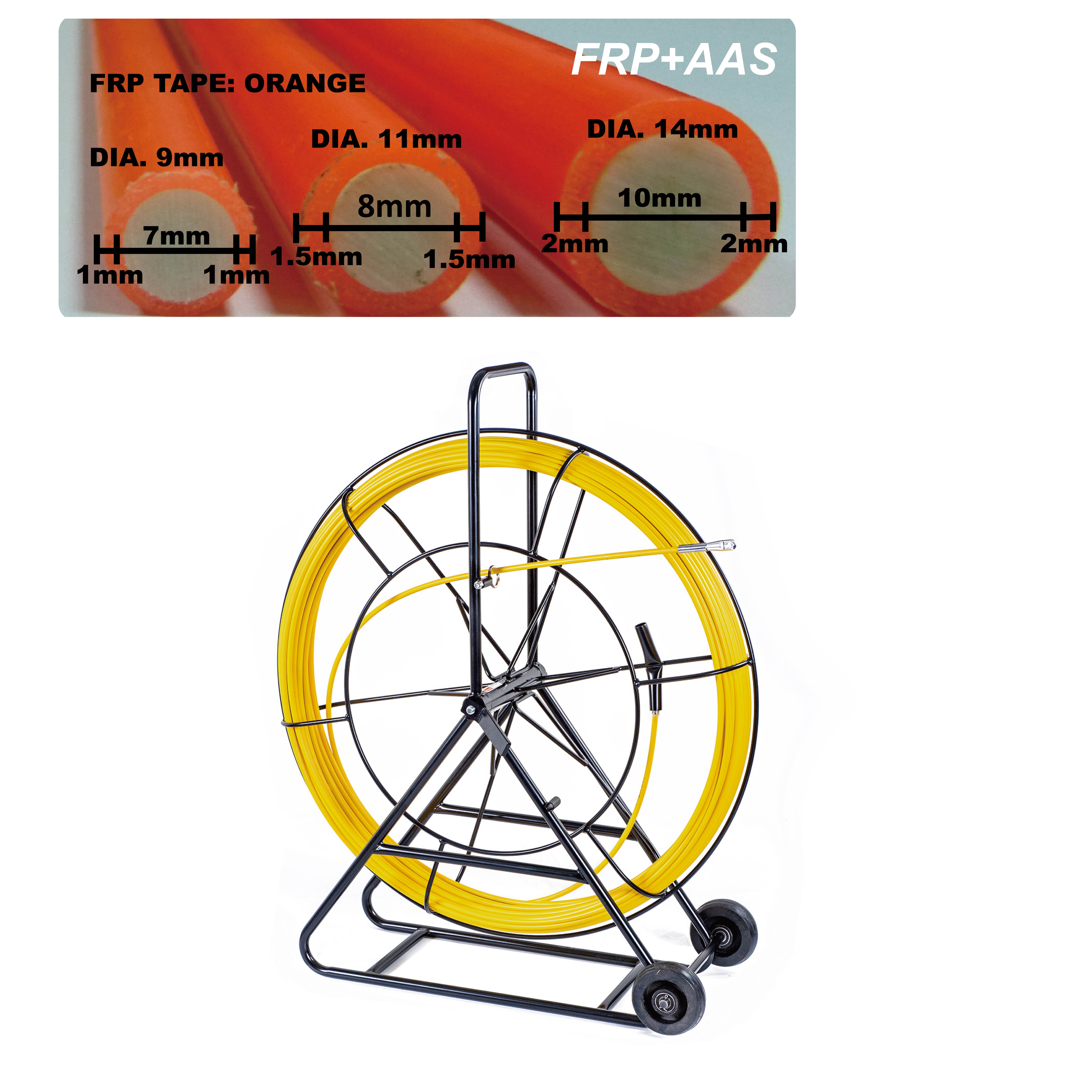 FISH TAPES/ WIRE GUIDERS WITH HEAVY DURABLE CONSTRUCTION FRAME