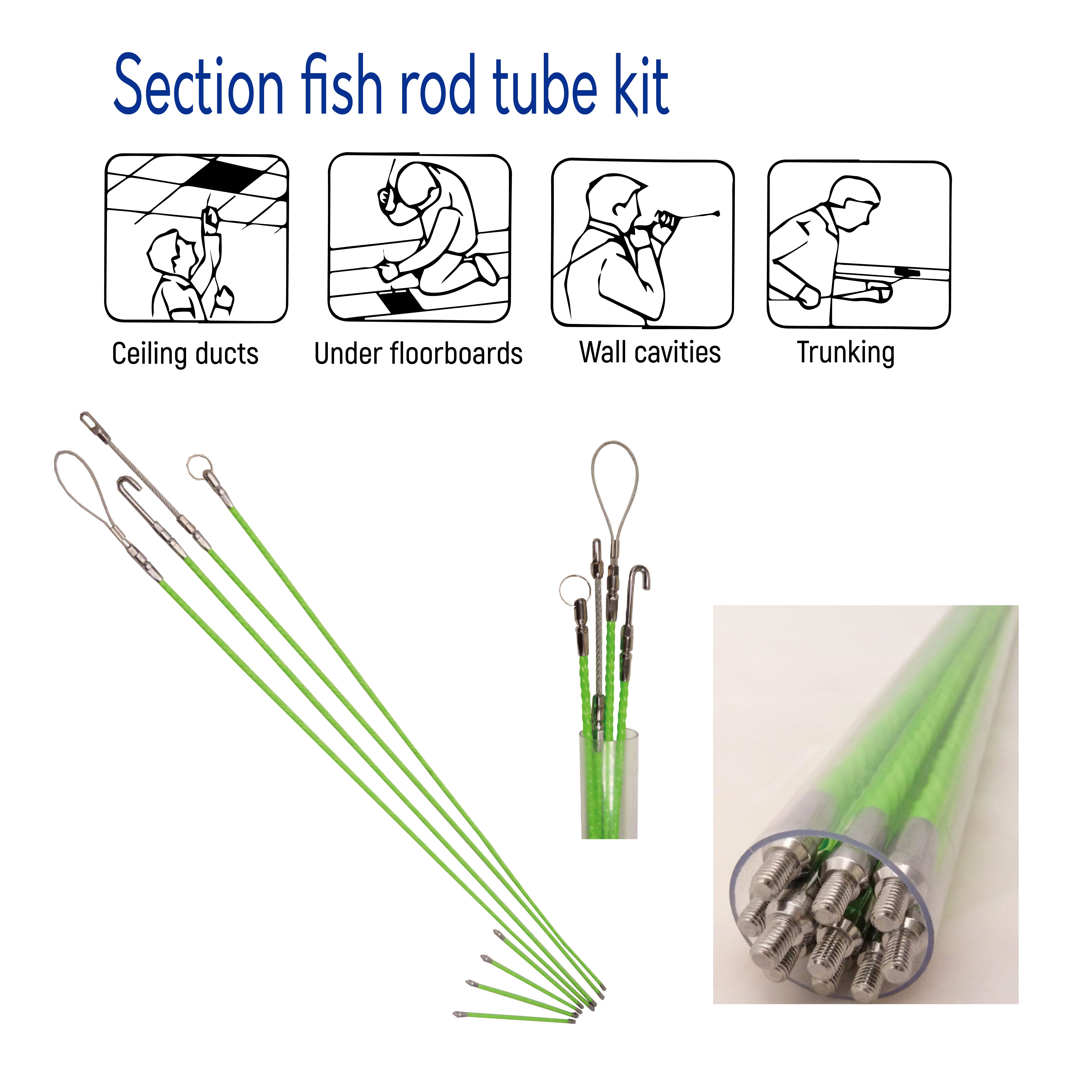 FISH TAPES/ WIRE GUIDERS/ SECTION FISH ROD KIT