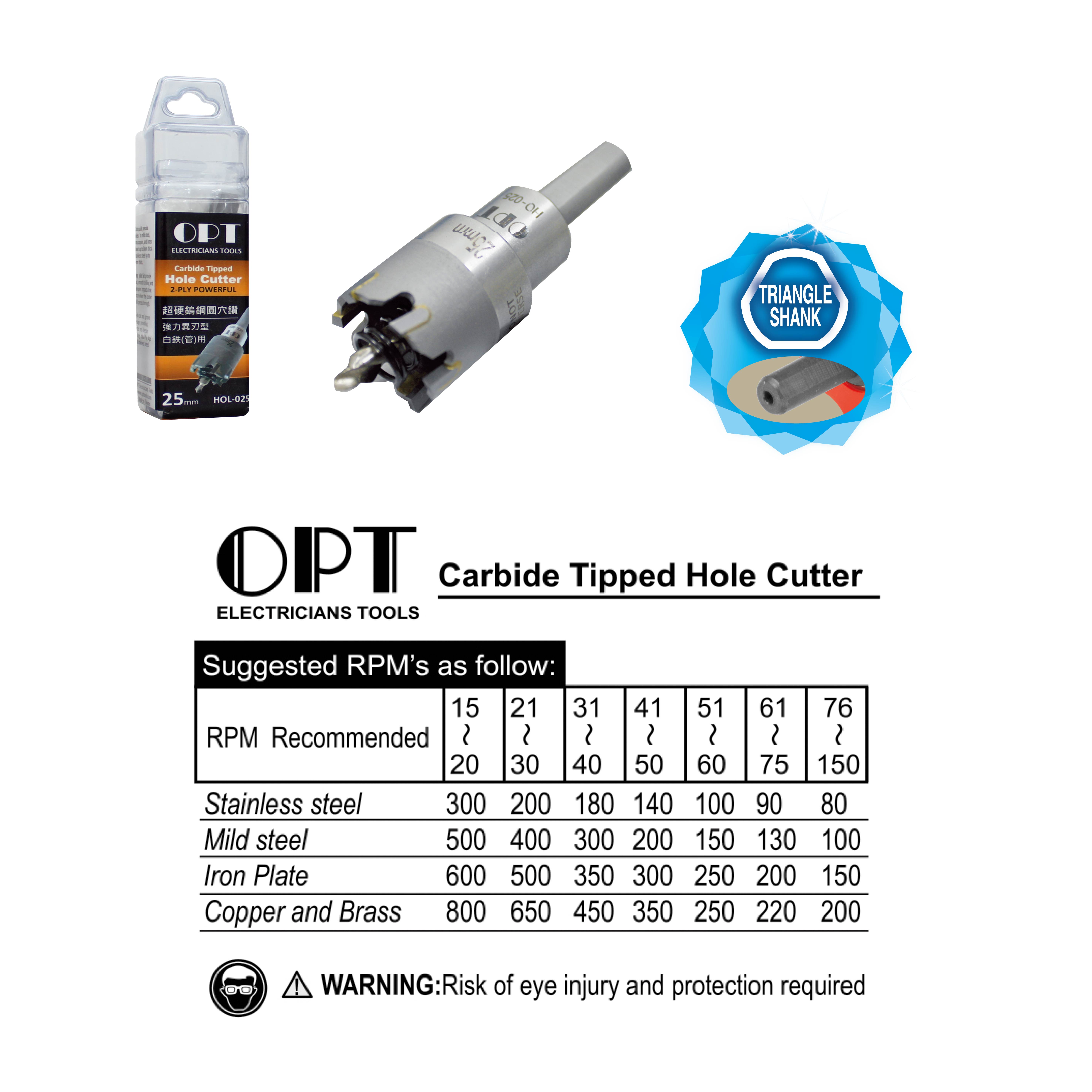 HOLE SAWS FOR METAL PLATES/TUBES