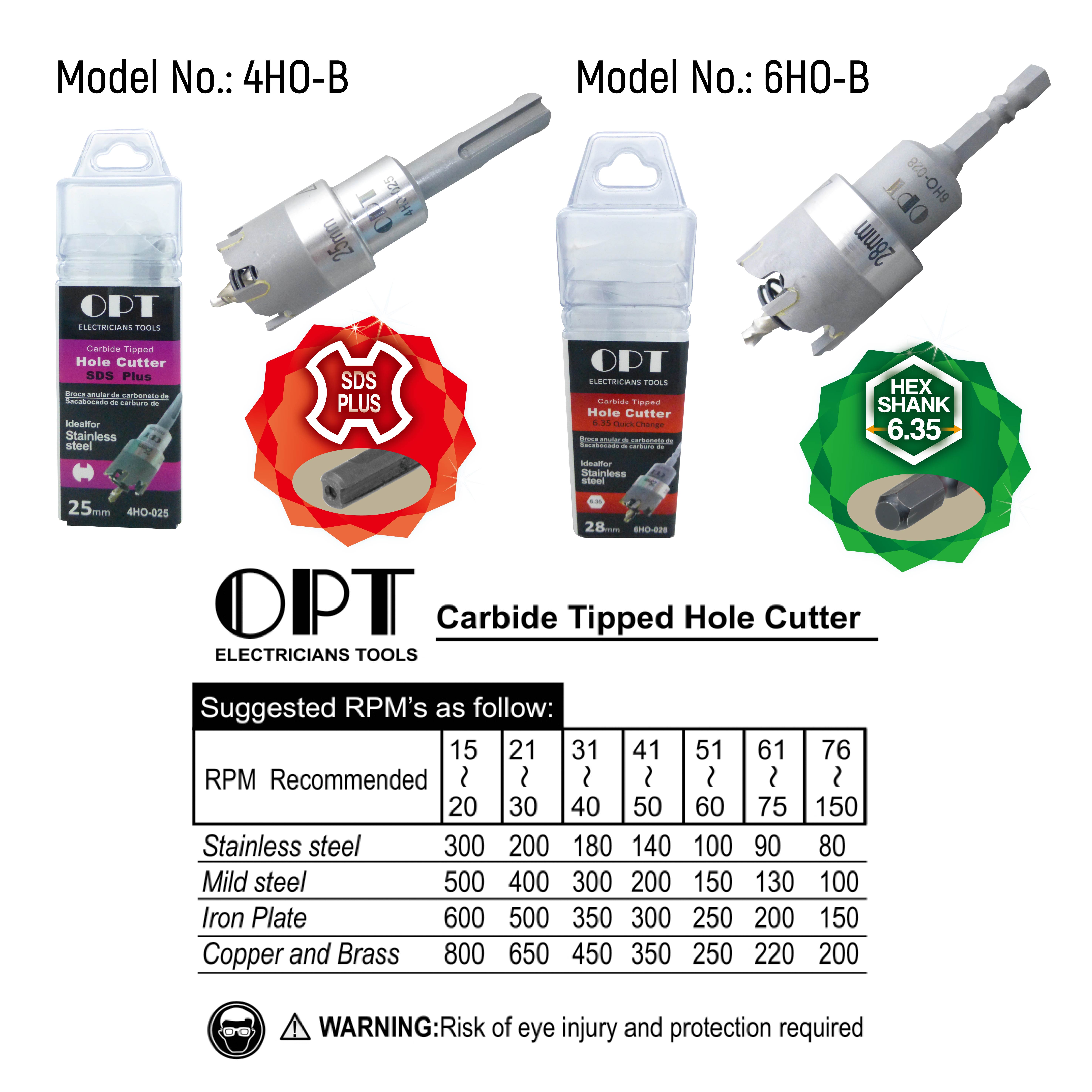 HOLE SAWS FOR METAL PLATES/TUBES