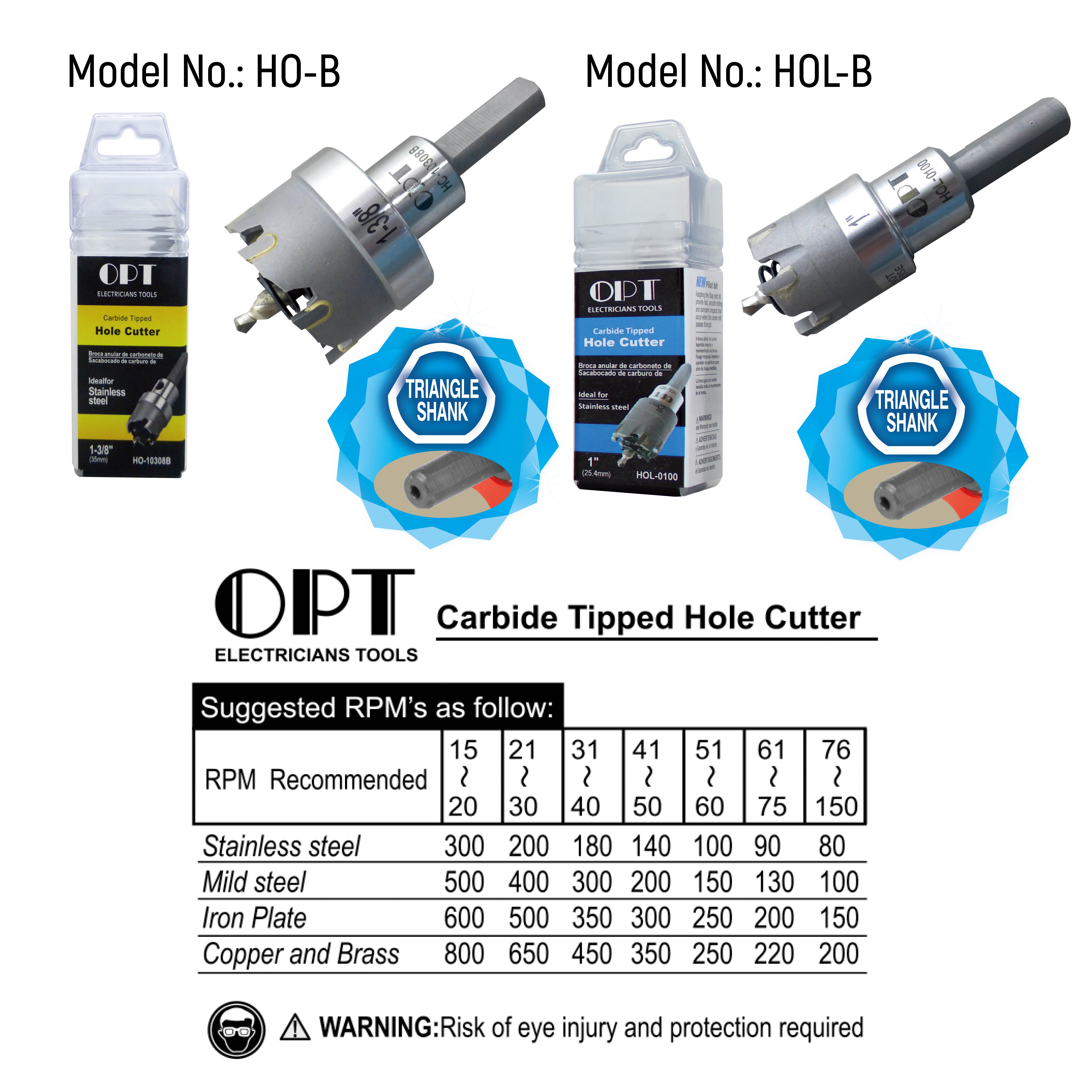 HOLE SAWS FOR METAL PLATES/TUBES