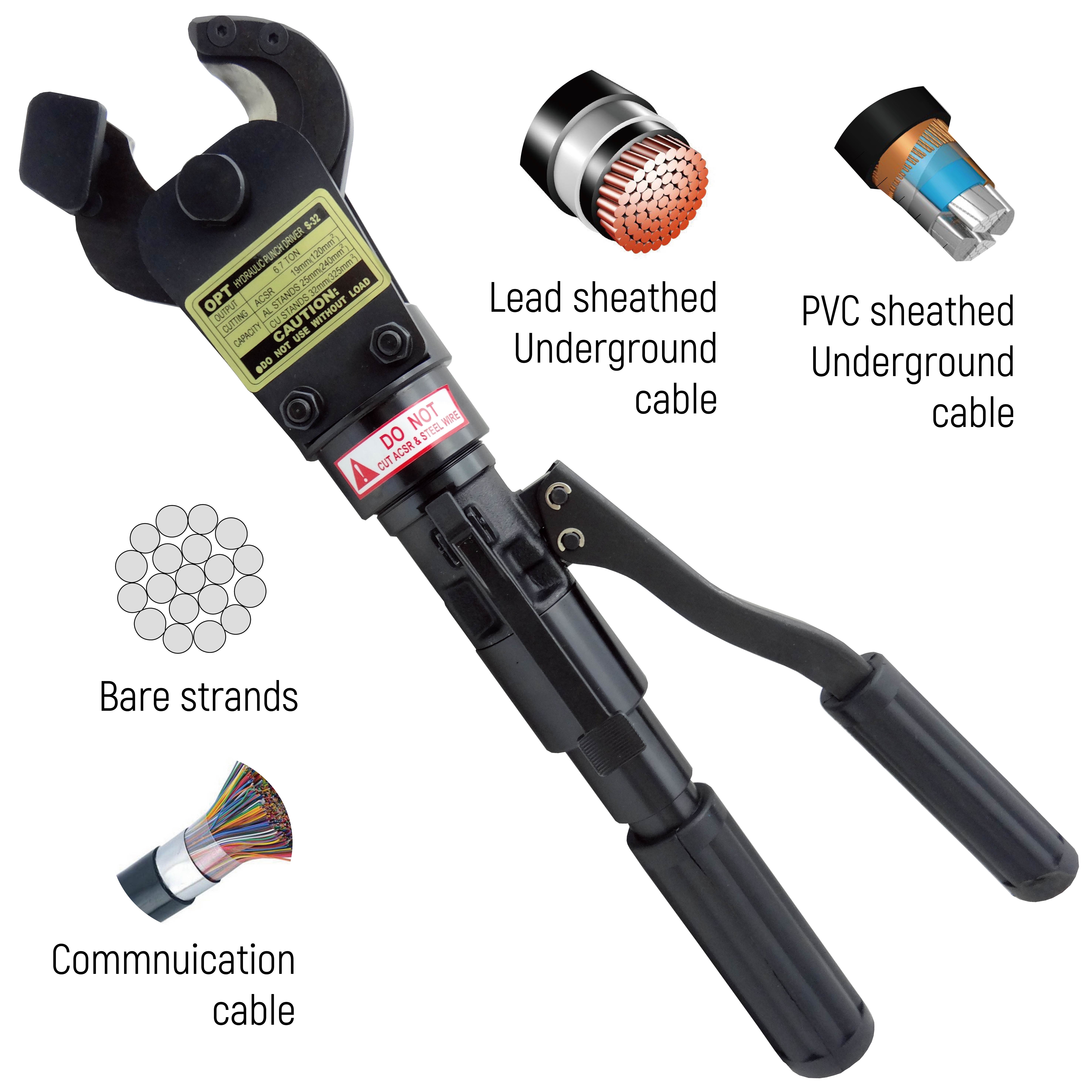 MANUAL HYDRAULIC CABLE CUTTERS