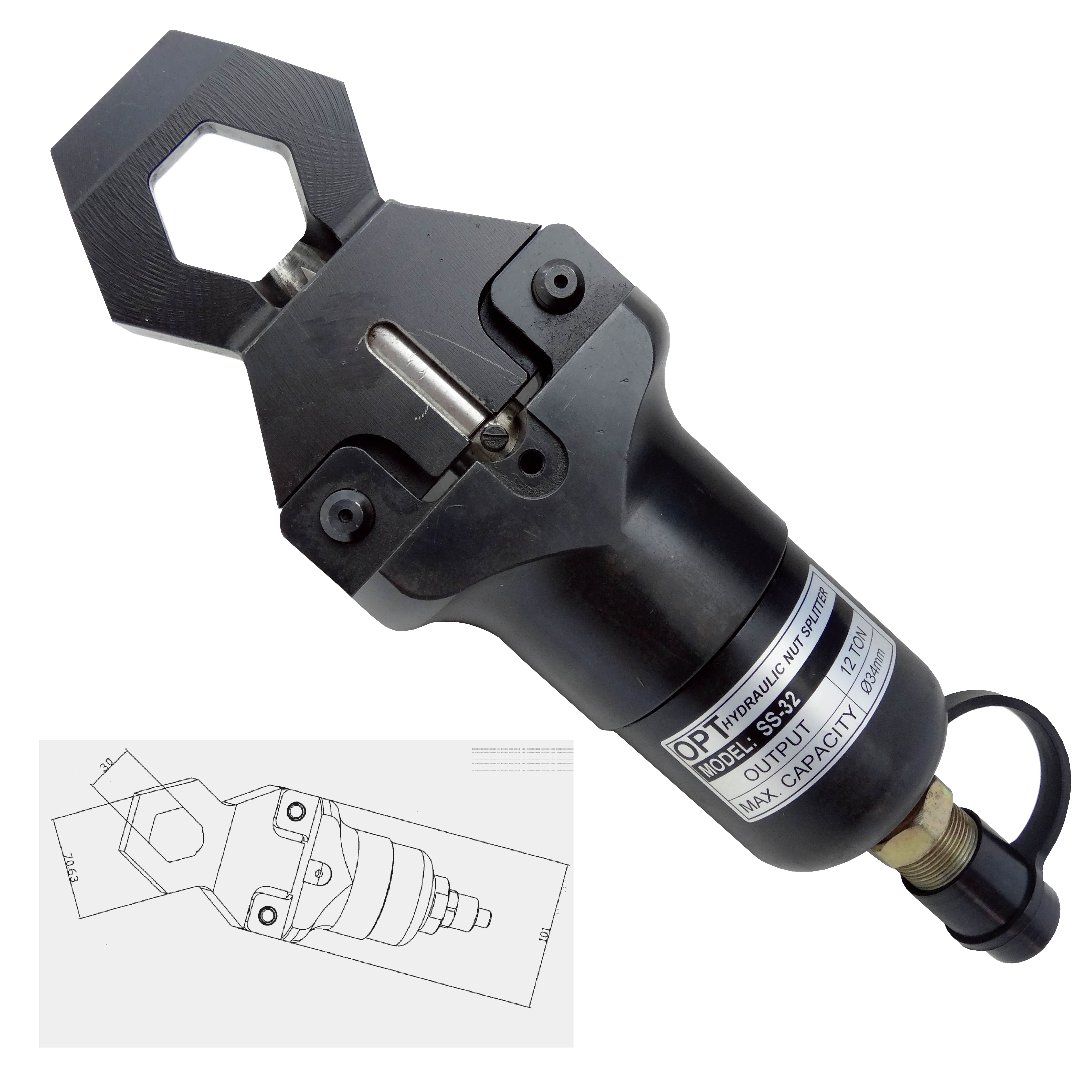 REMOTE HYDRAULIC  NUT SPLITTING TOOLS 